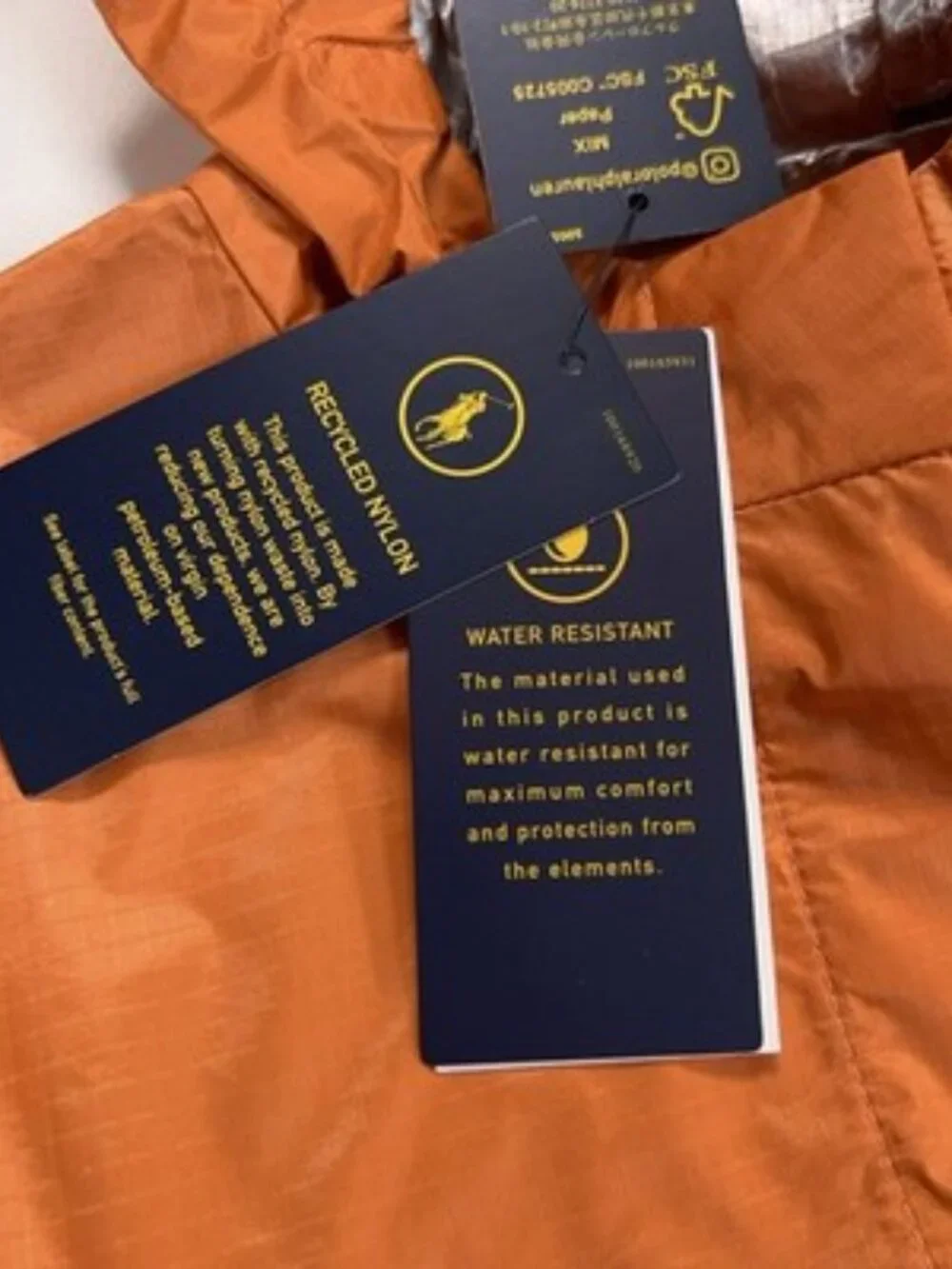 Polo Ralph Lauren Girls Size 5 Water Repellent Rip Stop Windbreaker NEW $125